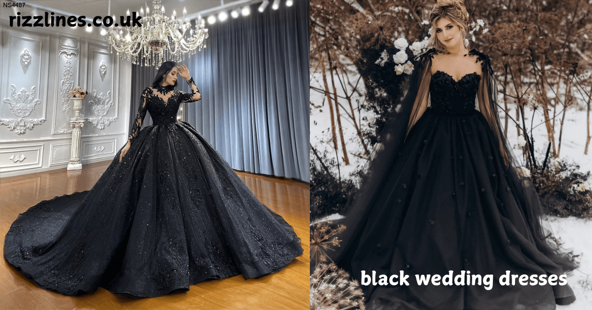 black wedding dresses